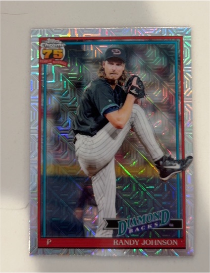 1991 Topps Chrome #91C-77 Randy Johnson — front