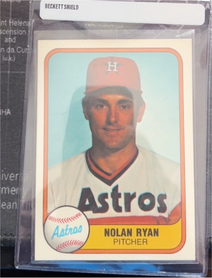 1981 Fleer #57 Nolan Ryan Houston Astros — front