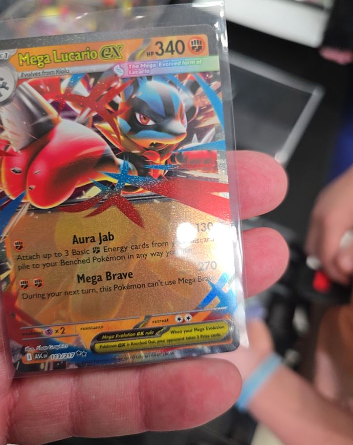 2014 Pokémon TCG Mega Lucario EX #113 — front