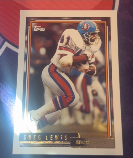 1992 Topps #513 Greg Lewis — front