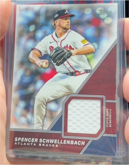 2026 Topps Series 1 #MLM-SSC Spencer Schwellenbach Major League Material Relic — front