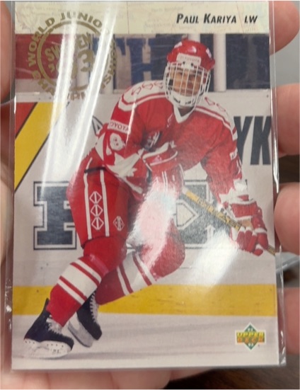 1992-93 Upper Deck #586 Paul Kariya World Juniors — front