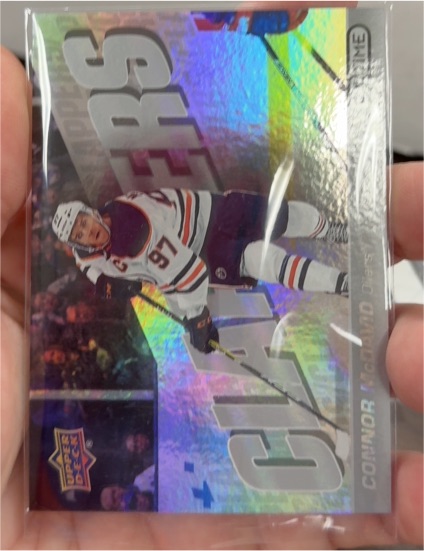 2019-20 Upper Deck Overtime Clappers #C-1 Connor McDavid — front