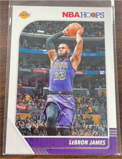 2019-20 Panini NBA Hoops #87 LeBron James — front