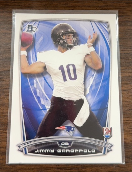 2014 Bowman #105 Jimmy Garoppolo Rookie Card — front