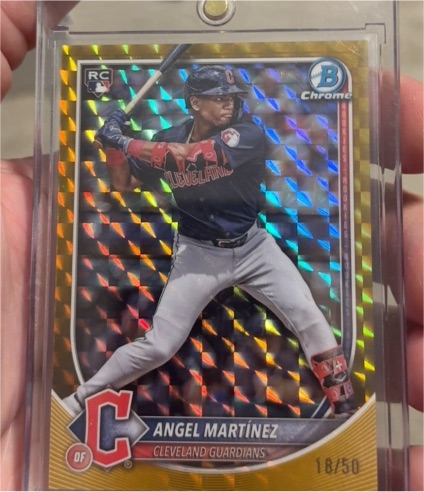 2025 Bowman Chrome #68 Angel Martínez — front
