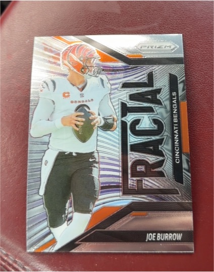 2025 Panini Prizm #8 Joe Burrow Fractal — front