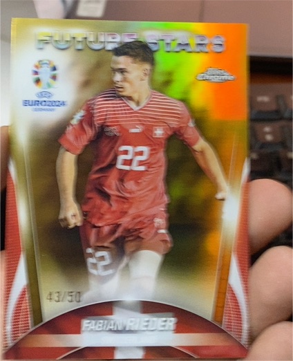 2024 Topps Chrome UEFA Euro Future Stars #8 Fabian Rieder — front