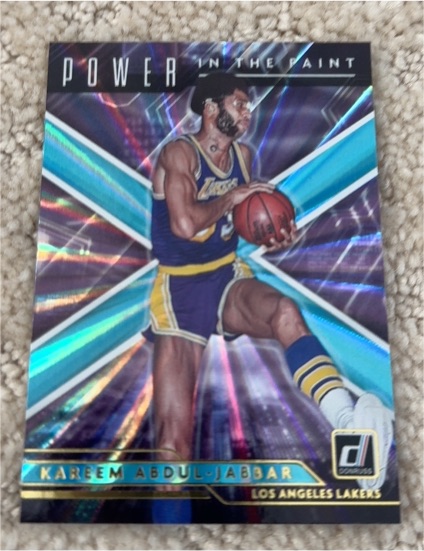 2021-22 Panini Donruss Power in the Paint #2 Kareem Abdul-Jabbar — front