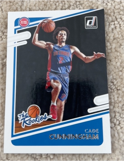 2021-22 Panini Donruss The Rookies #1 Cade Cunningham — front