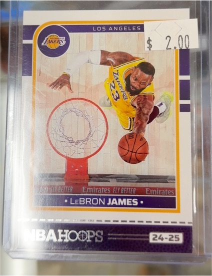 2024-25 Panini NBA Hoops #18 LeBron James — front