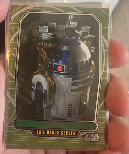 2012 Topps Star Wars Galactic Files #159 R2-D2 Sail Barge Server — front
