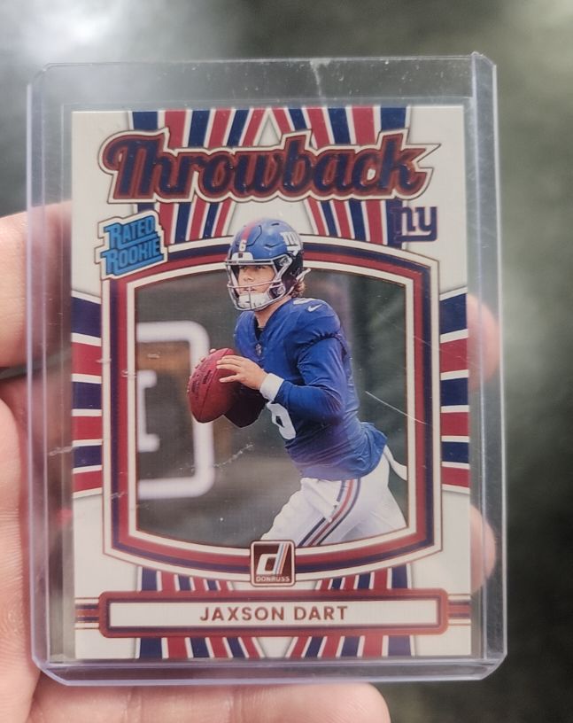 2025 Donruss #41 Jaxson Dart Rated Rookie Throwback — front