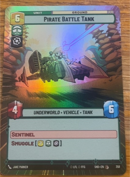 2023 Star Wars Unlimited #358 Pirate Battle Tank — front