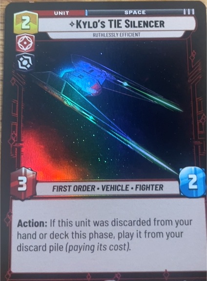 2024 Star Wars Unlimited #135 Kylo's TIE Silencer — front