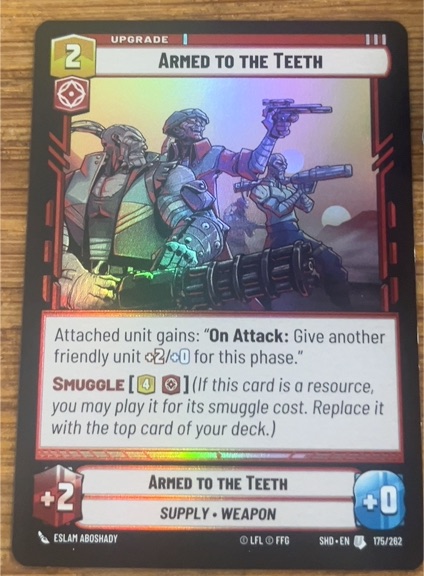 Star Wars Unlimited Shadows of the Galaxy #175 Armed to the Teeth — front