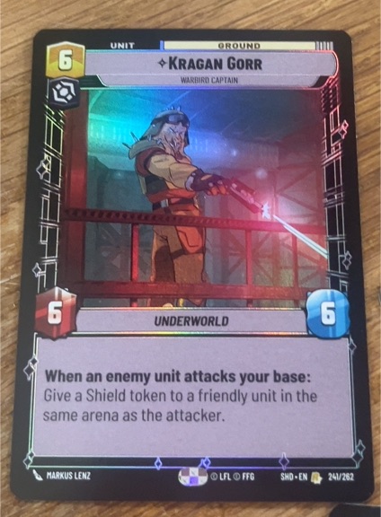 2024 Star Wars Unlimited #241 Kragan Gorr — front