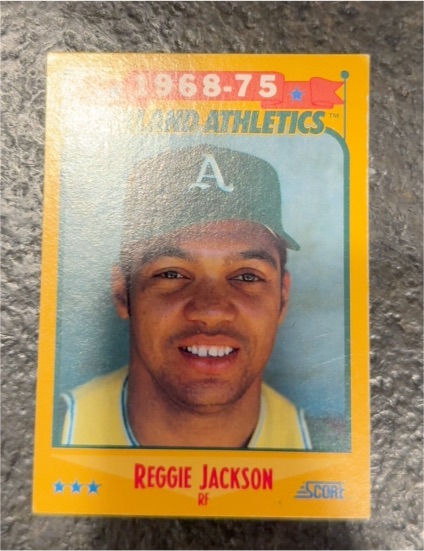 1988 Score #500 Reggie Jackson Oakland Athletics — front