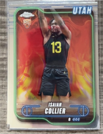 2024-25 Topps Chrome #112 Isaiah Collier — front
