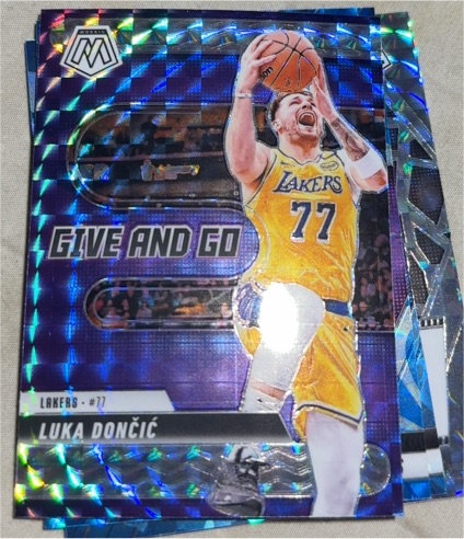 2024-25 Panini Mosaic #4 Luka Dončić Give and Go — front