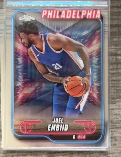 2024-25 Topps Chrome #10 Joel Embiid — front