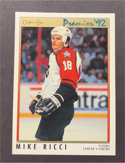 1991-92 O-Pee-Chee Premier #23 Mike Ricci — front