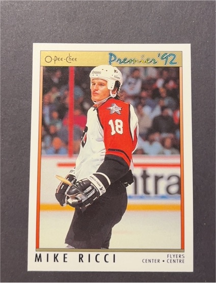 1991-92 O-Pee-Chee Premier #23 Mike Ricci — front