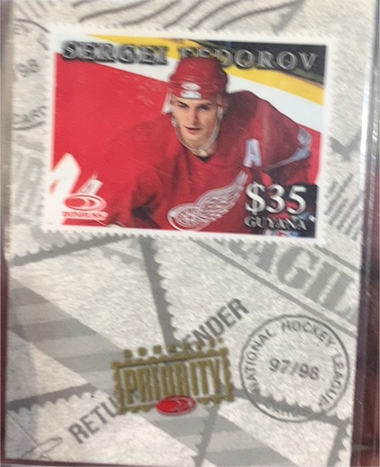 1997-98 Donruss Priority Stamps #15 Sergei Fedorov — front