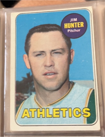 1969 Topps #235 Jim Catfish Hunter — front