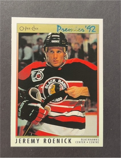 1991-92 O-Pee-Chee Premier #52 Jeremy Roenick — front