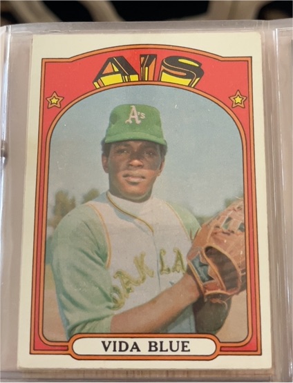 1972 Topps #169 Vida Blue — front