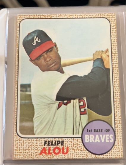 1968 Topps #55 Felipe Alou — front