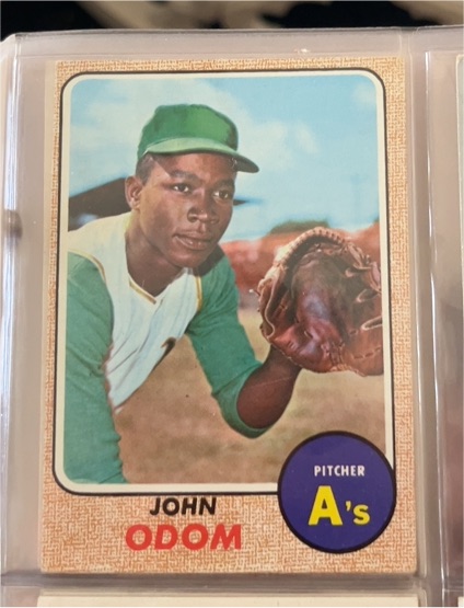 1968 Topps #501 John Odom — front
