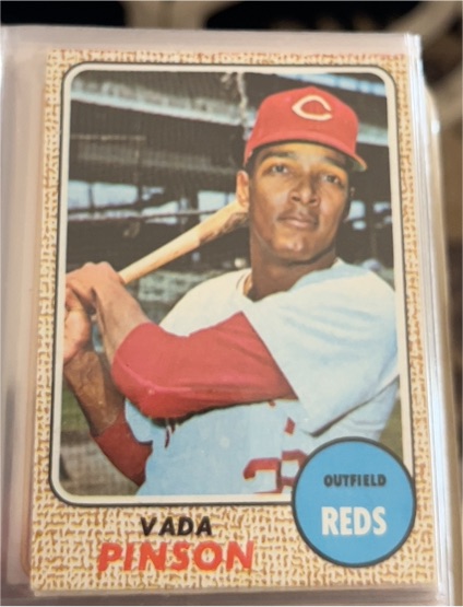 1968 Topps #90 Vada Pinson — front