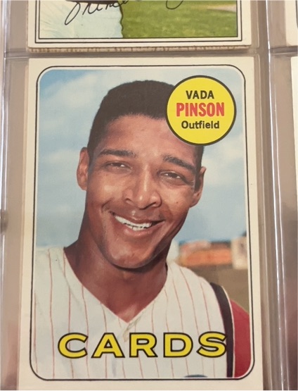 1969 Topps #160 Vada Pinson — front