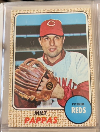 1968 Topps #74 Milt Pappas — front