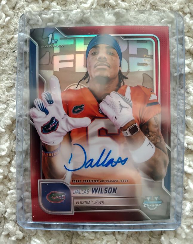2025 Bowman University Chrome #181 Dallas Wilson — front