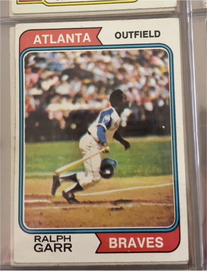 1974 Topps #570 Ralph Garr Atlanta Braves — front