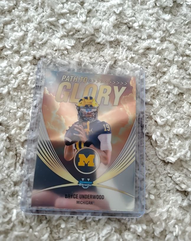 2025 Bowman Chrome University #PG-18 Bryce Underwood Path To Glory — front