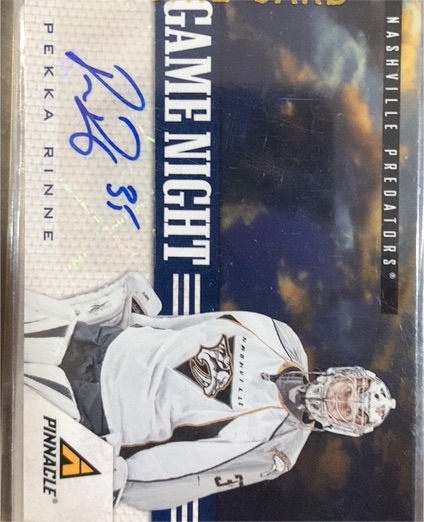 2011-12 Pinnacle Game Night #30 Pekka Rinne — front