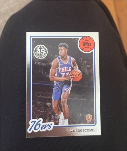 2025-26 Topps VJ Edgecombe #80BK-96 Philadelphia 76ers Rookie 1980-81 Insert — front