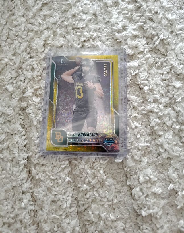 2025 Bowman University Chrome #33 Sawyer Robertson — front