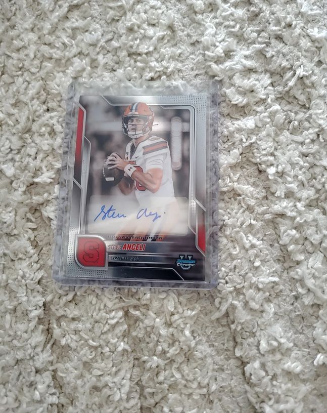 2025 Bowman Chrome U Auto #BCA-ANG Steve Angeli — front
