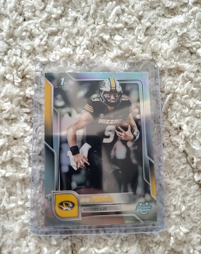 2025 Bowman Chrome University #62 Beau Pribula — front