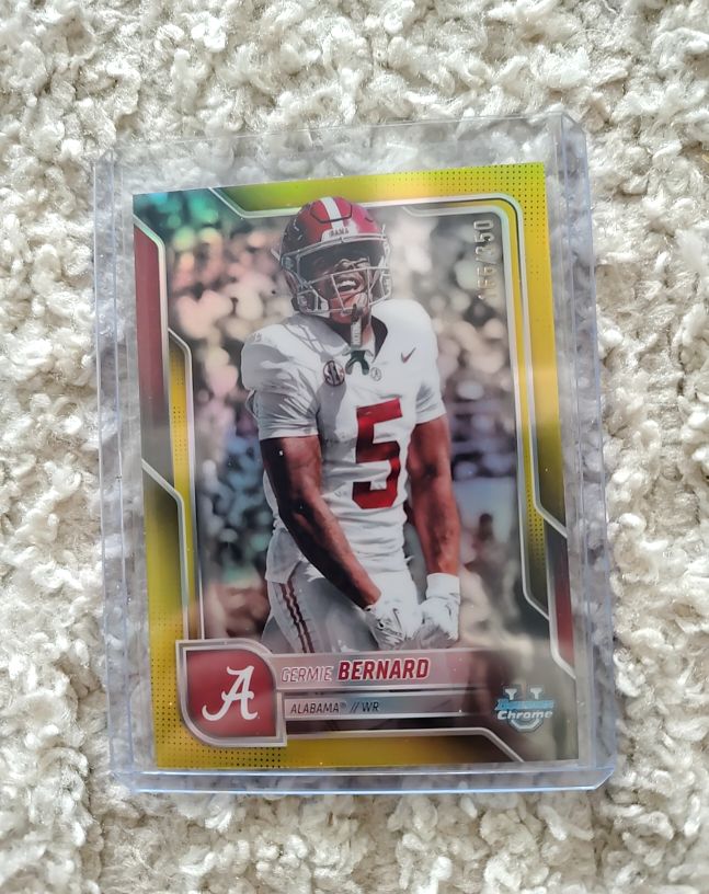 2025 Bowman University Chrome #187 Germie Bernard — front