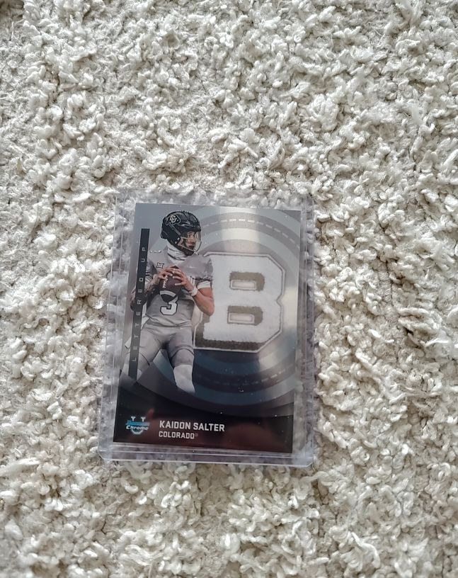 2025 Bowman University Chrome Lettered Up #LU-2 Kaidon Salter — front