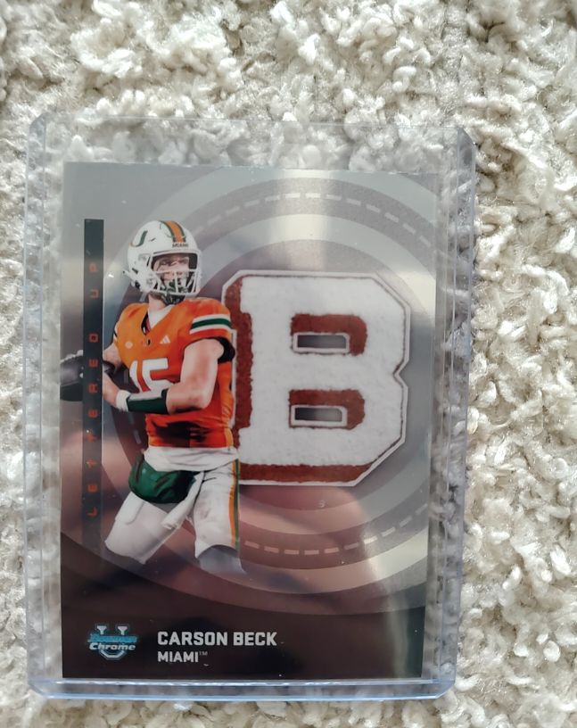 2025 Bowman Chrome U #LU-1 Carson Beck — front