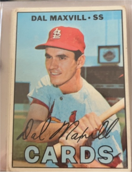 1967 Topps #421 Dal Maxvill — front