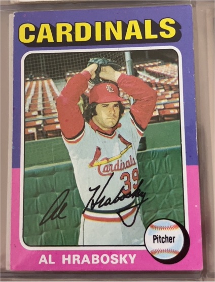 1975 Topps #122 Al Hrabosky — front