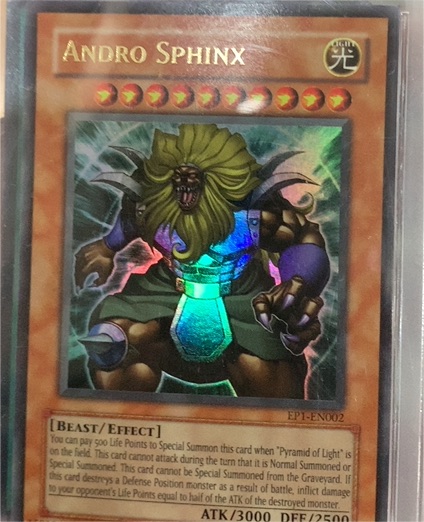 Yu-Gi-Oh! Movie Exclusive Pack #EP1-EN002 Andro Sphinx — front